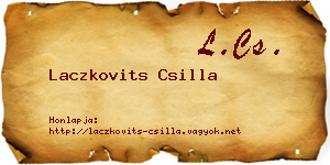 Laczkovits Csilla névjegykártya